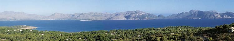 Aussicht von Colina de Bonaire auf Cap Formentor