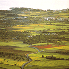 Landschaft vor der Bahia de Pollena