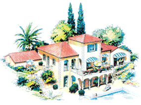 Variation des Turmhauses als Hangbebauung